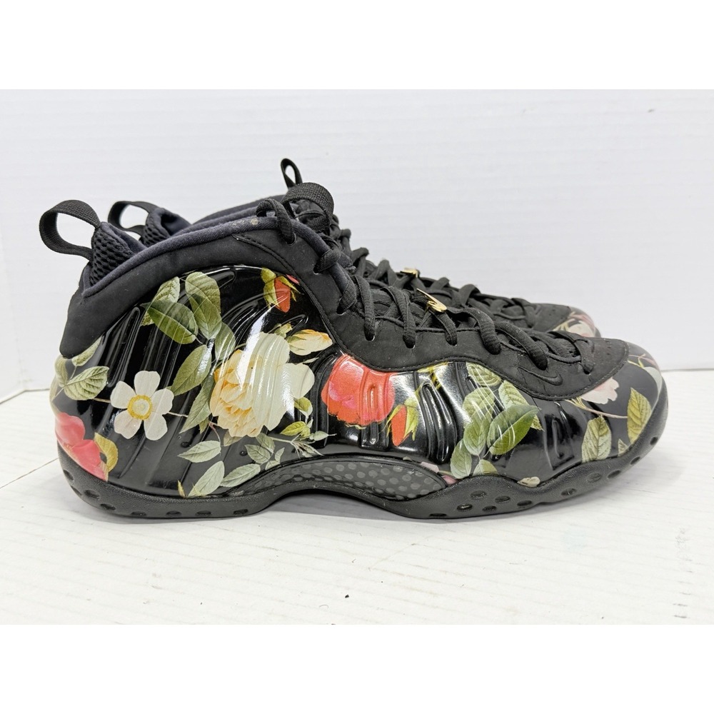 Nike Air Foamposite One Floral Men's 11 Black Multi 2019 314996-012 Basketball